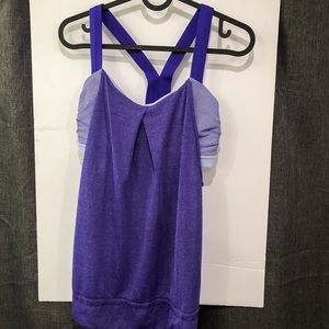 Lululemon Purple Tank with Sports Bra